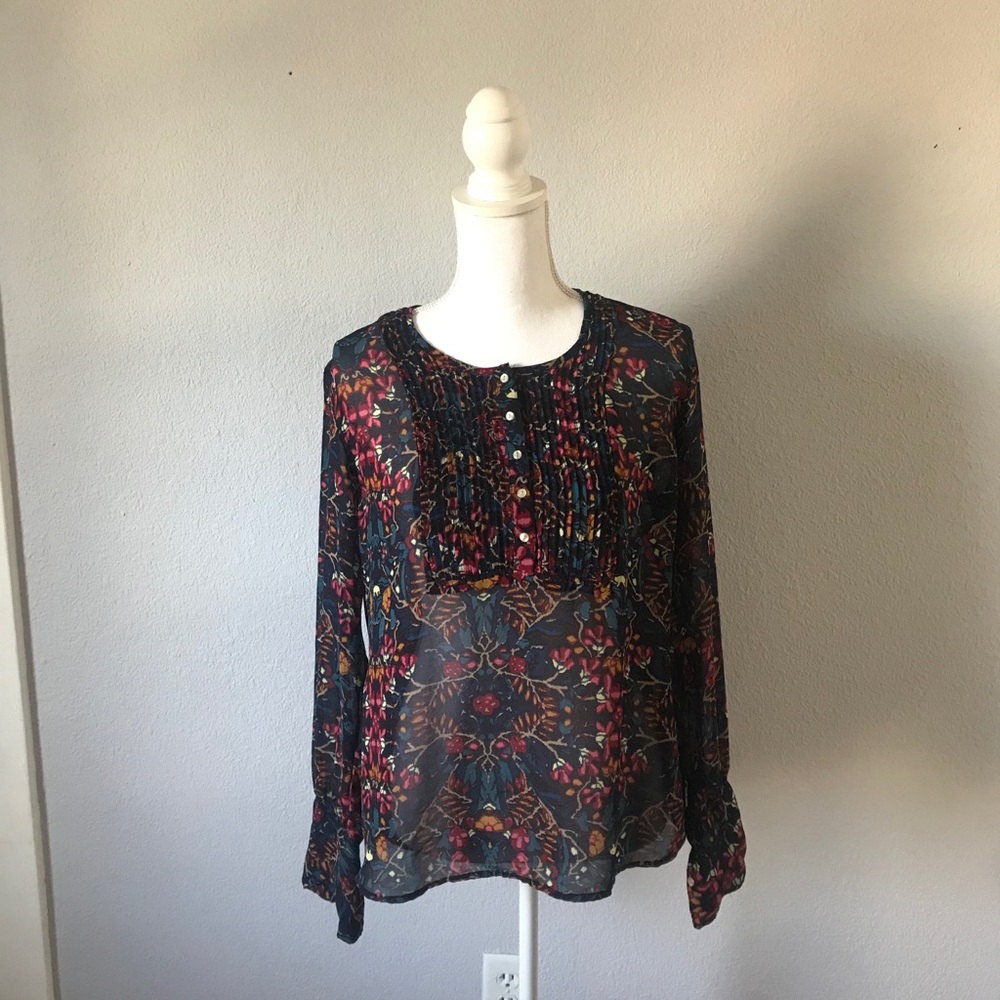 Converse One Star Patterned Long Sleeve Blouse